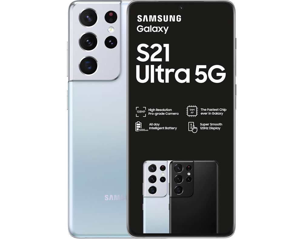 Samsung Galaxy S21 Ultra 5G (Dual Sim) 512GB Phantom Silver